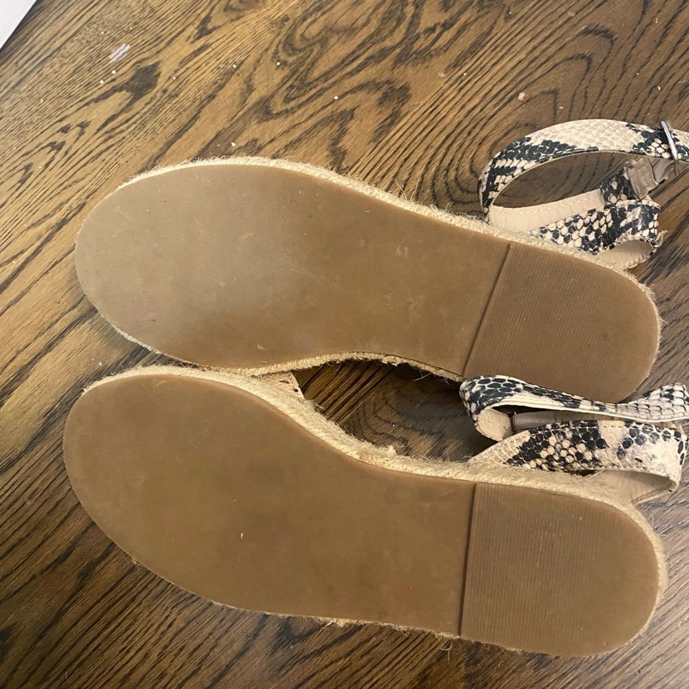 Steve Madden Snake Skin Espadrilles platform sandals - Picture 3 of 5